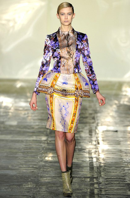 Mary Katrantzou Fall 2011 Collection Model Kelli Lumi