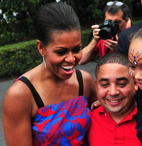 Michelle Obama in Sophie Theallet